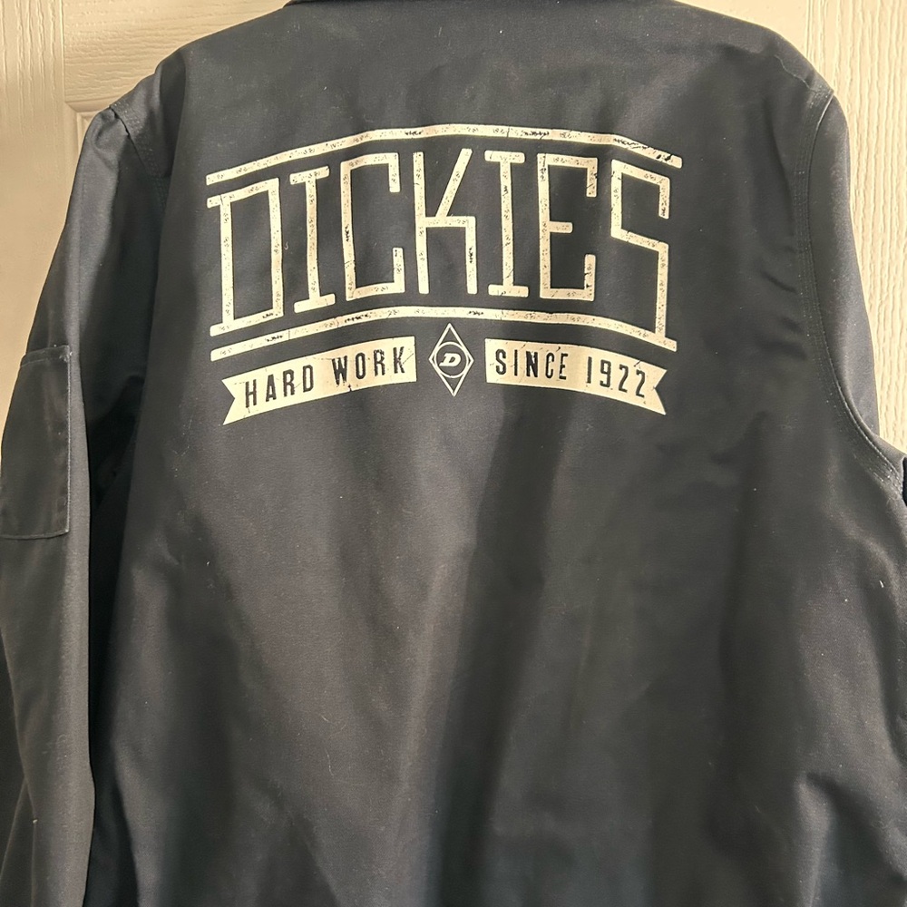 Dickies Black Varsity Jacket with White Logo